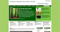 Desktop Screenshot of lietaer.com